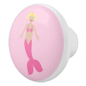 Hübsch Pink Fantasy Mermaid Keramikknauf (Rechts)