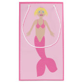 Hübsch Pink Fantasy Mermaid Kleine Geschenktüte (Rückseite)