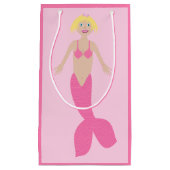 Hübsch Pink Fantasy Mermaid Kleine Geschenktüte (Vorderseite)