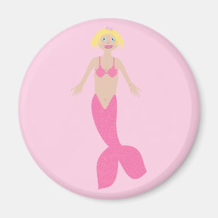 Hübsch Pink Fantasy Mermaid Magnet