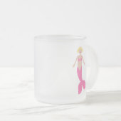 Hübsch Pink Fantasy Mermaid Mattglastasse (VorderseiteRechts)