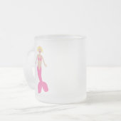Hübsch Pink Fantasy Mermaid Mattglastasse (Vorderseite Links)