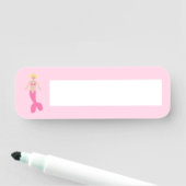 Hübsch Pink Fantasy Mermaid Namensschild (Beispiel)