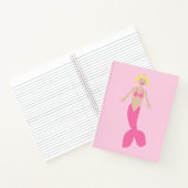 Hübsch Pink Fantasy Mermaid Notizblock (Innenseite)