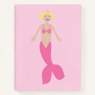Hübsch Pink Fantasy Mermaid Notizblock