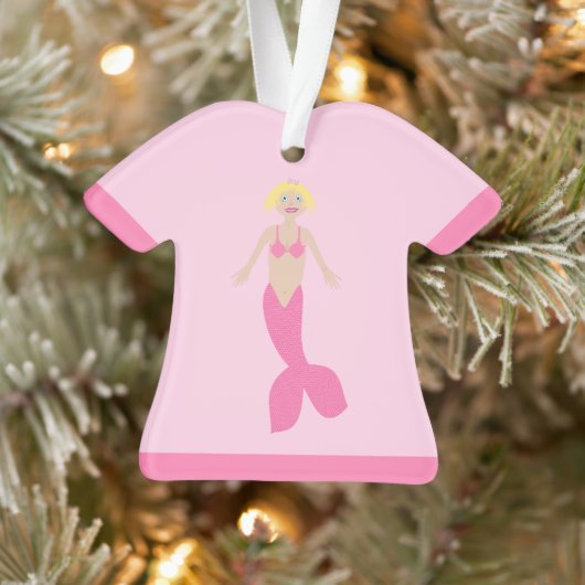 Hübsch Pink Fantasy Mermaid Ornament (Baum)