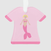 Hübsch Pink Fantasy Mermaid Ornament (Vorderseite)