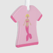 Hübsch Pink Fantasy Mermaid Ornament (Vorderseite)