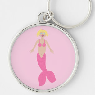 Hübsch Pink Fantasy Mermaid Schlüsselanhänger