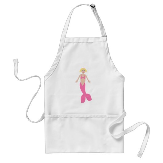 Hübsch Pink Fantasy Mermaid Schürze (Vorne)