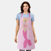 Hübsch Pink Fantasy Mermaid Schürze (Getragen)