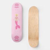 Hübsch Pink Fantasy Mermaid Skateboard (Vorderseite)