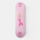 Hübsch Pink Fantasy Mermaid Skateboard (Vorderseite)