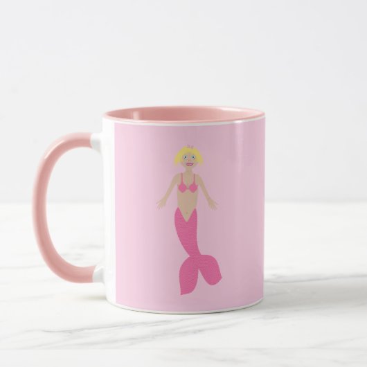 Hübsch Pink Fantasy Mermaid Tasse (Links)