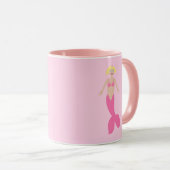 Hübsch Pink Fantasy Mermaid Tasse (VorderseiteRechts)