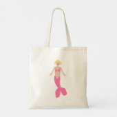 Hübsch Pink Fantasy Mermaid Tragetasche (Rückseite)