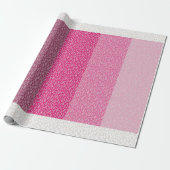 HÜBSCH PINK FARBPALETTE BOTANISCHER LEAF-PATTER GESCHENKPAPIER (Ungerollt)