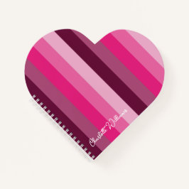 HÜBSCH PINK FARBPALETTE PALETTE PALETTE PALE STRIP NOTIZBLOCK