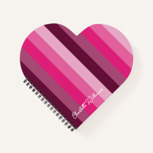 HÜBSCH PINK FARBPALETTE PALETTE PALETTE PALE STRIP NOTIZBLOCK