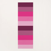 HÜBSCH PINK FARBPALETTE PALETTE PALETTE PALE STRIP YOGAMATTE (Rückseite)