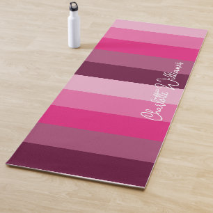 HÜBSCH PINK FARBPALETTE PALETTE PALETTE PALE STRIP YOGAMATTE