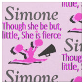 HÜBSCH PINK FIERCE CHEERLEADER FABRIC STOFF (Nahaufnahme)