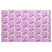 HÜBSCH PINK FIERCE CHEERLEADER FABRIC STOFF (Fat Quarter (45,7 x 55,9 cm))