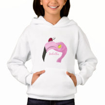 Hübsch Pink Flamingo Hoodie