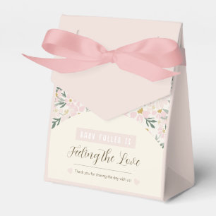 Hübsch Pink Floral Boho Kinderdusche Einladung Geschenkschachtel