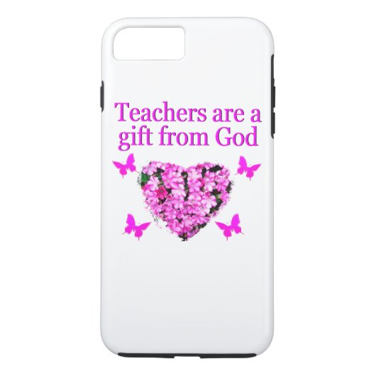 HÜBSCH PINK FLORAL CHRISTLICH LEHRER DESIGN Case-Mate iPhone HÜLLE (Rückseite)