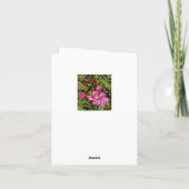 HÜBSCH PINK FLORAL DANKE SIE NOTE KARTE (Rückseite)