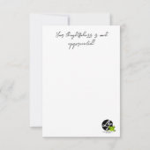 Hübsch Pink Floral Dankeschön Karte (Rückseite)