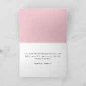 Hübsch Pink Floral Daughter-Schwiegertochter Happy Karte (Innenseite)