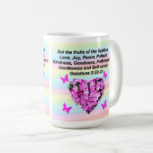 HÜBSCH PINK FLORAL GALATIANS 5 KAFFEETASSE (VorderseiteRechts)