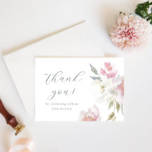 Hübsch Pink Floral Geburtstag Quinceañera Vielen D