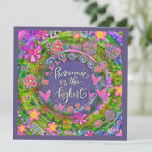 Hübsch Pink Floral Hearts Hosanna Ostern Mitteilungskarte