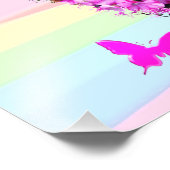 HÜBSCH PINK FLORAL ISAIAH 41:10 DESIGN FOTODRUCK (Ecke)