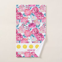 Hübsch Pink Floral Muster Pickleball Sport
