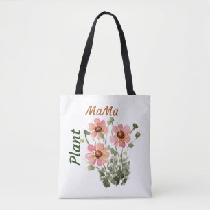 Hübsch Pink Floral Pflanze MaMa - Pflanze Liebe Tasche