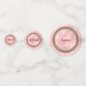 Hübsch Pink funkelnd Happy 103. Geburtstag Konfetti (Vorderseiten)