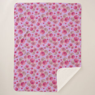 Hübsch Pink Gerbera Daisy Blume Soft Sherpadecke