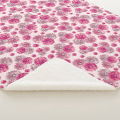 Hübsch Pink Gerbera Daisy Blume Soft Sherpadecke (3/4)
