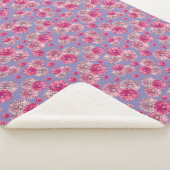 Hübsch Pink Gerbera Daisy Blume Soft Sherpadecke (3/4)