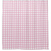 Hübsch Pink Gingham Karo Pattern Duschvorhang (Vorderseite)