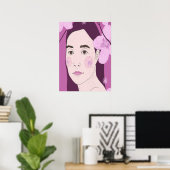 Hübsch Pink Girly Poster (Heimbüro)