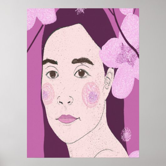 Hübsch Pink Girly Poster (Vorne)