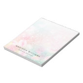 Hübsch Pink Glitzer Girly Glamour Notizblock (Rotiert)