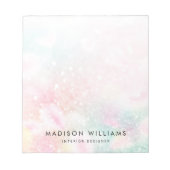 Hübsch Pink Glitzer Girly Glamour Notizblock (Vorderseite)