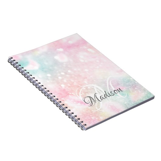 Hübsch Pink Glitzer Girly Glamour Notizblock (Rechte Seite)