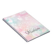 Hübsch Pink Glitzer Girly Glamour Notizblock (Rechte Seite)